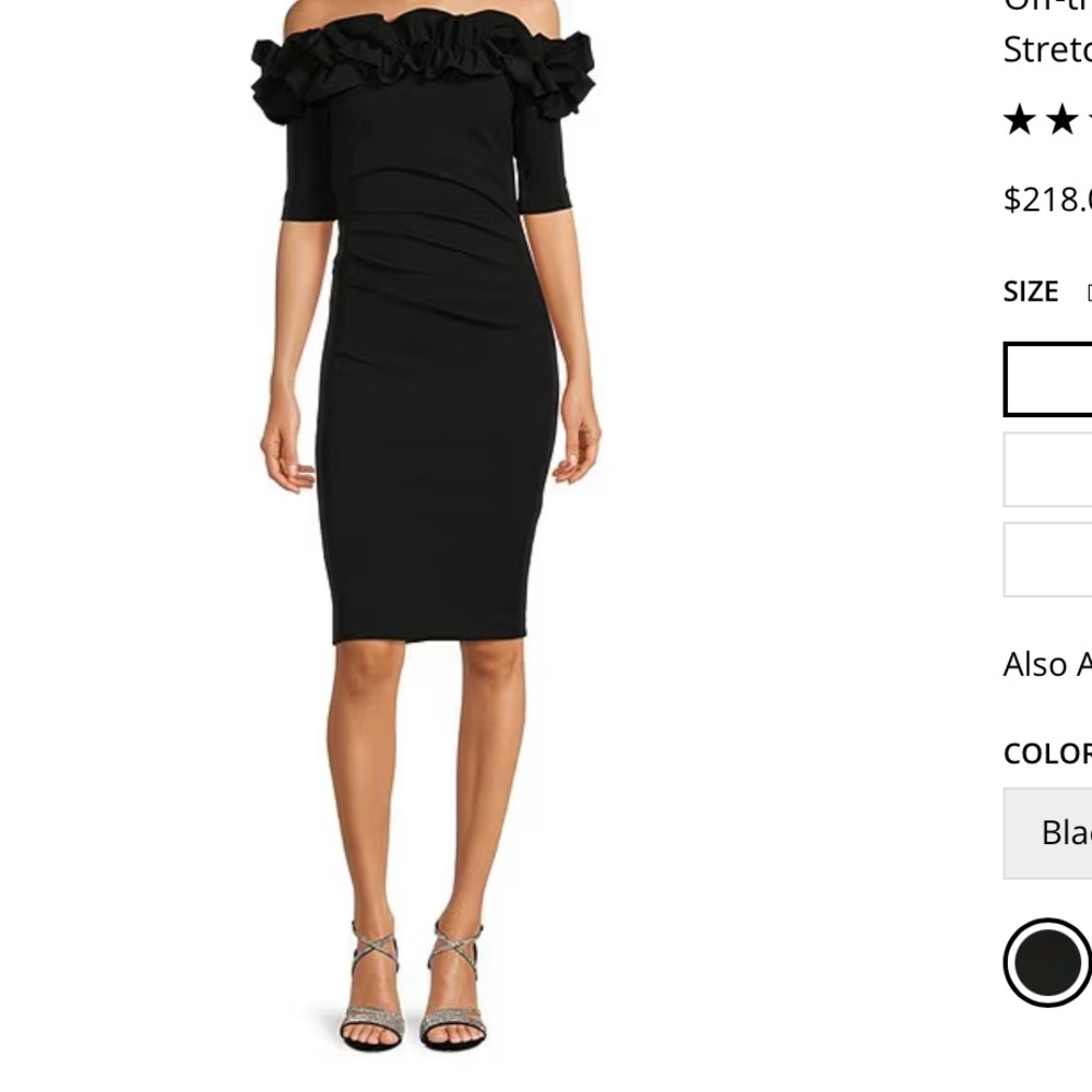 EXSCAPE black cocktail dress brand new